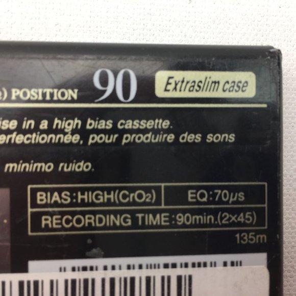 Fuji DR-II High Bias 90 Minute Blank Audio Cassette Tape NEW & SEALED - Picture 4 of 7